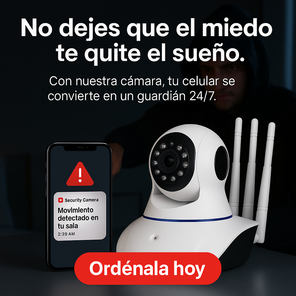 CAMARA DE SEGURIDAD WIFI  3 ANTENAS  ROBÓTICA