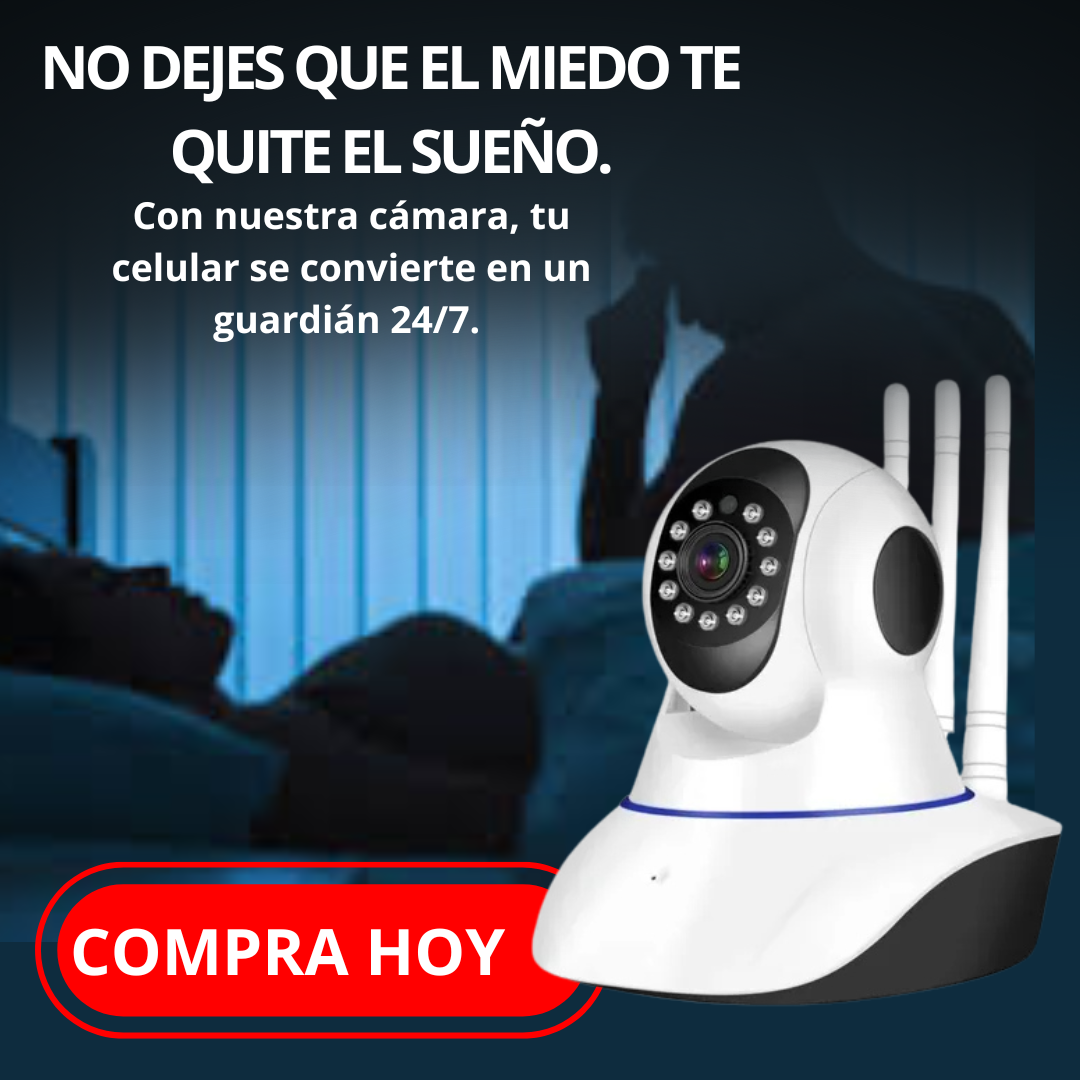 CAMARA DE SEGURIDAD WIFI  3 ANTENAS  ROBÓTICA